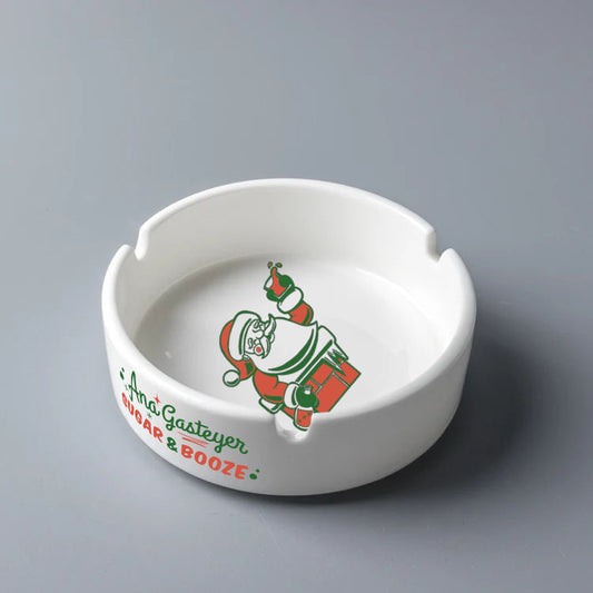 Ceramic "Ashtray" / Tipsy Santa