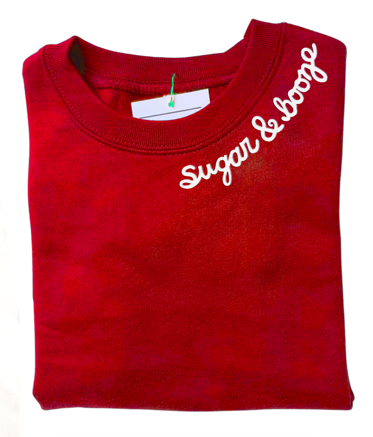 Embroidered Long Sleeve Sweatshirt / sugar & booze Script