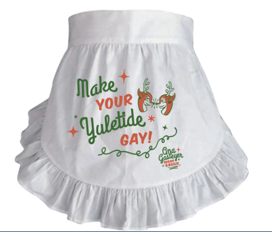 Apron / Yuletide Kissy Reindeer