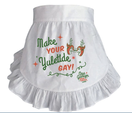 Apron / Yuletide Kissy Reindeer